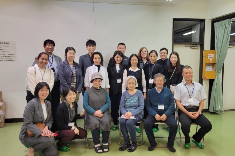 Meeting with members of the residents board at Sasayama